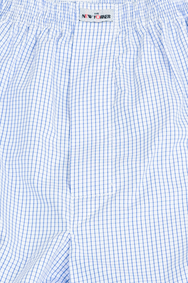 New Yorker Boxershorts in Blau/Weiß
