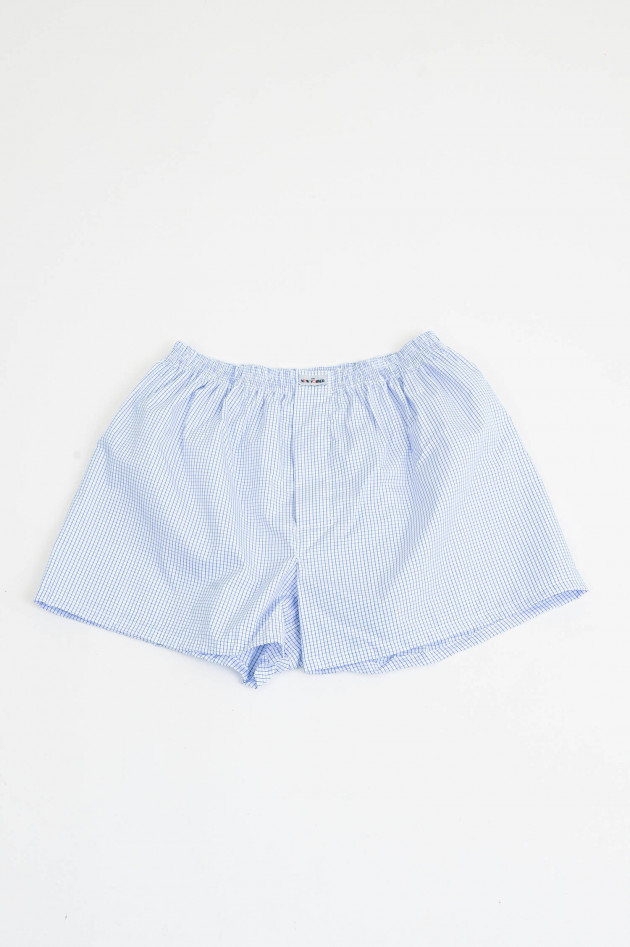 New Yorker Boxershorts in Blau/Weiß