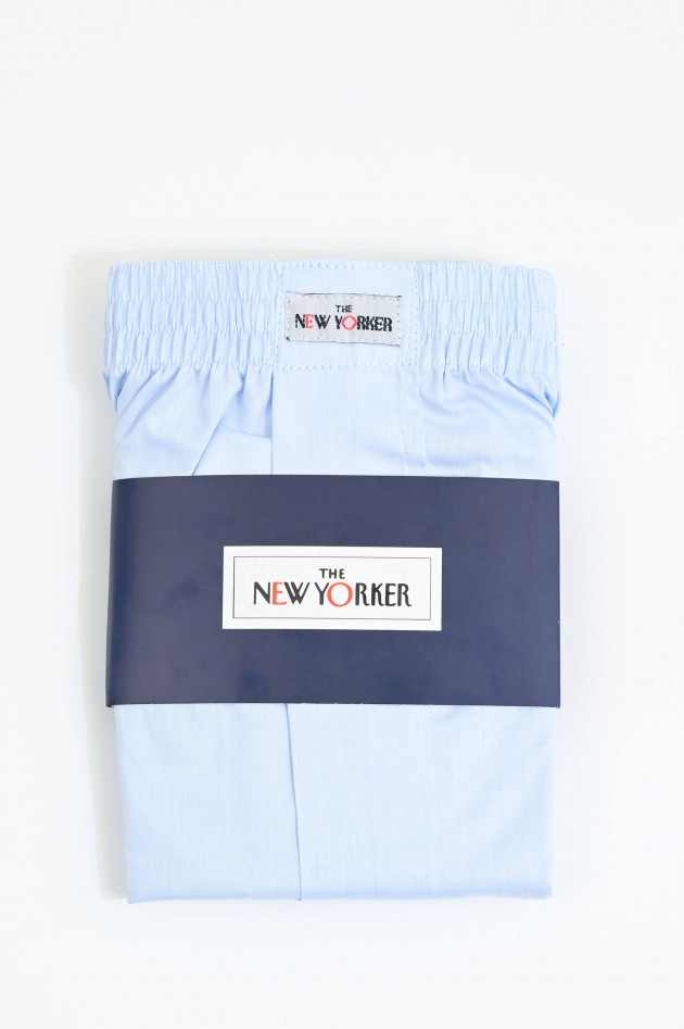 New Yorker Boxershorts aus Baumwolle in Sky Blue