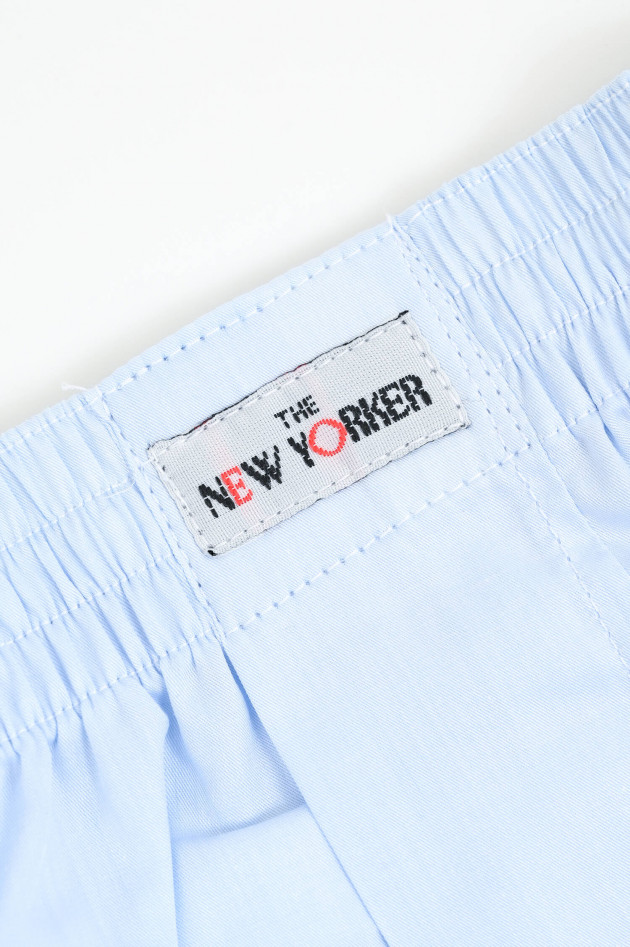 New Yorker Boxershorts aus Baumwolle in Sky Blue
