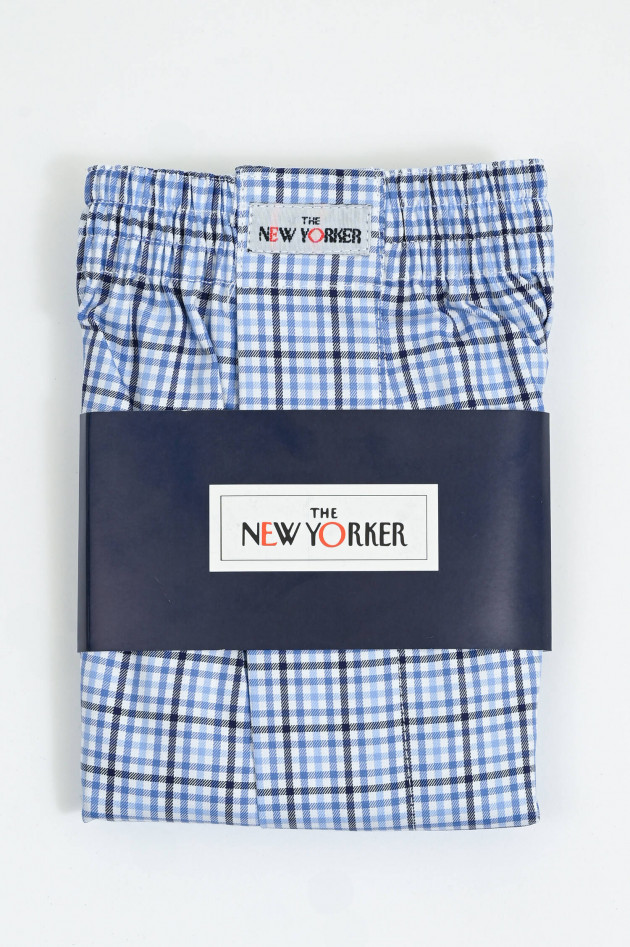 New Yorker  Boxershorts aus Baumwolle in Navy/Blau karriert