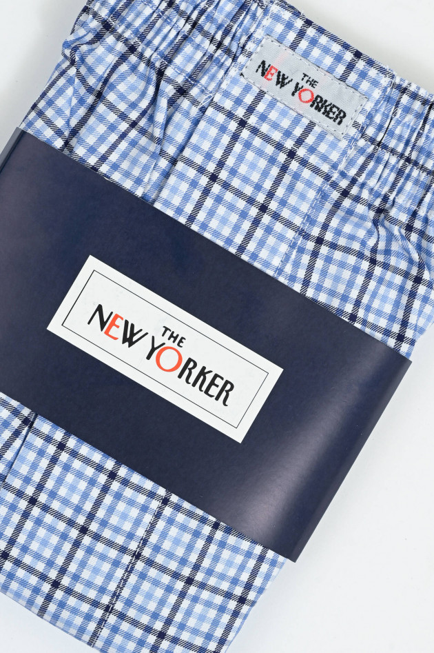 New Yorker  Boxershorts aus Baumwolle in Navy/Blau karriert
