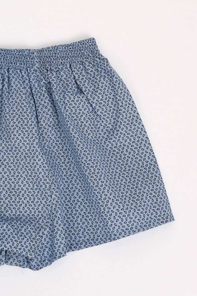 New Yorker Boxershorts in Hellblau/Dunkelblau gemustert