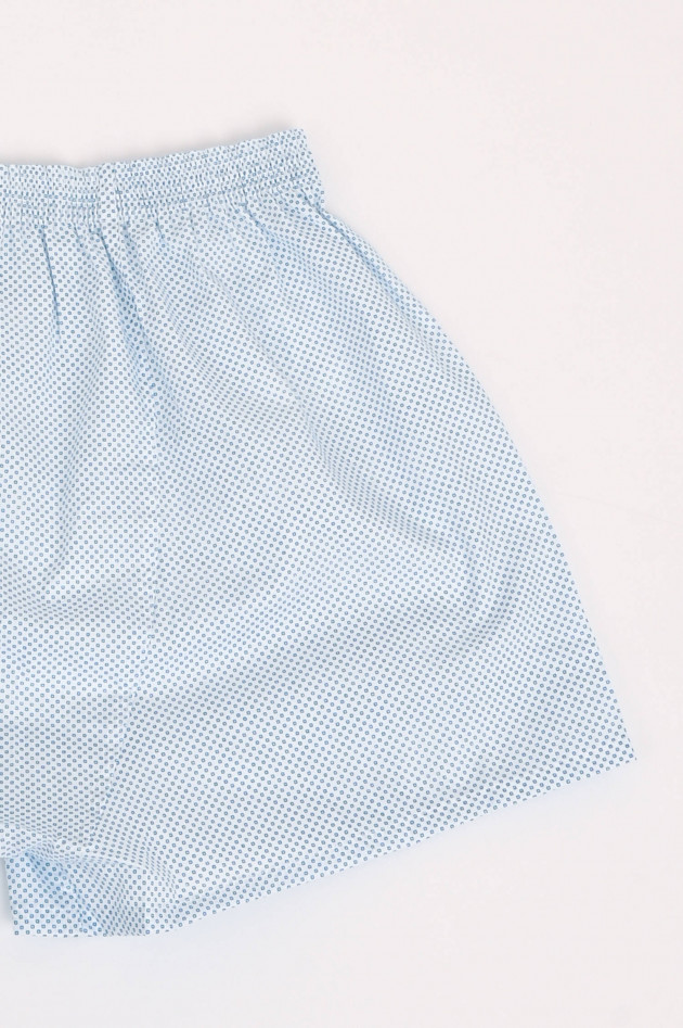 New Yorker Boxershorts in Türkis gemustert