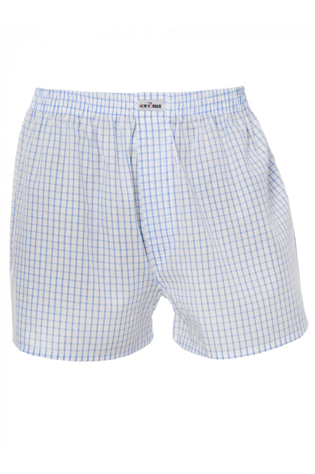 New Yorker Boxershorts Blau/Weiß