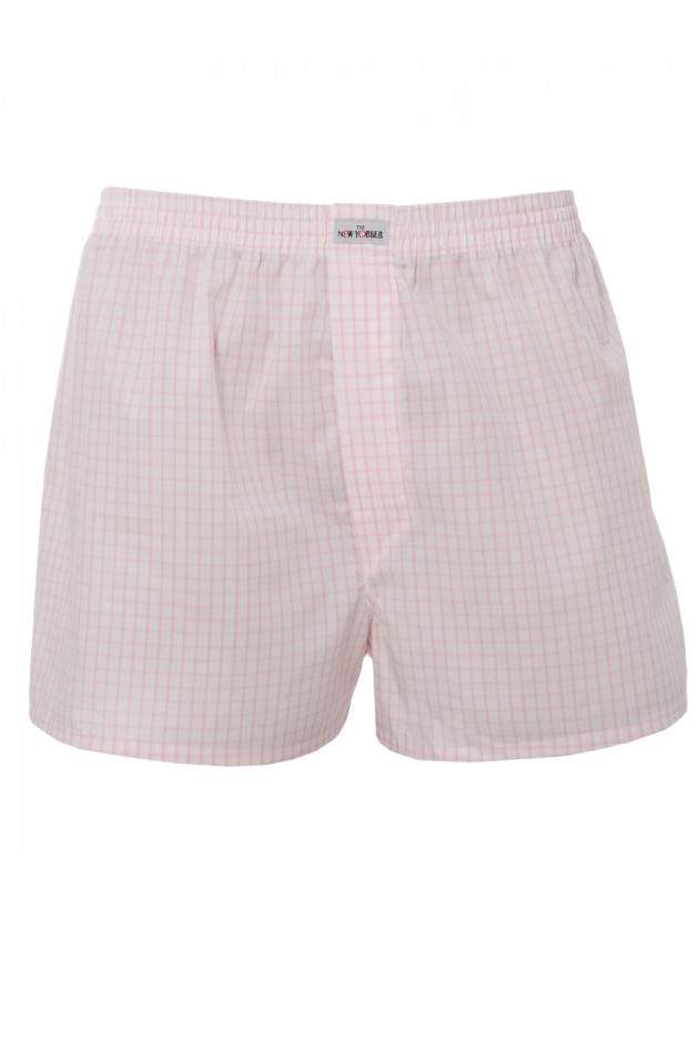 New Yorker Boxershorts Rosa/Weiß