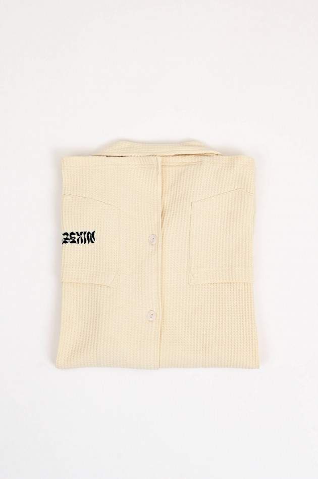 Nikben Waffle Shirt in Vanille