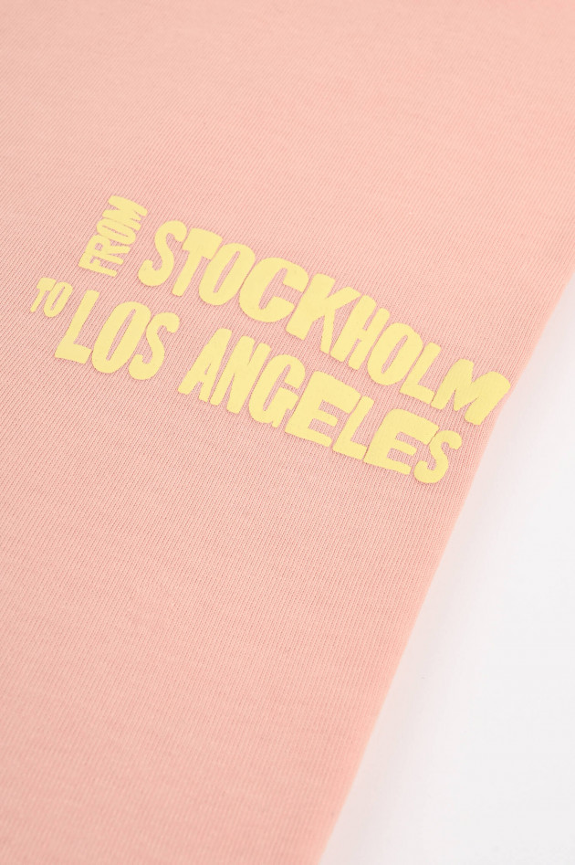 Nikben Oversize-Shirt mit XXL-Backprint in Peach/Gelb