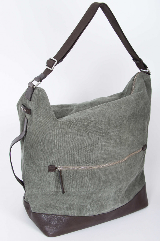 Orciani Reisetasche in Oliv/Braun