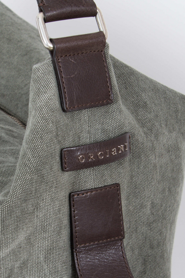 Orciani Reisetasche in Oliv/Braun