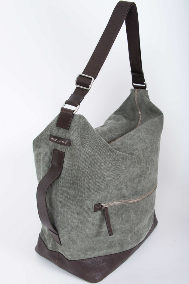 Orciani Reisetasche in Oliv/Braun