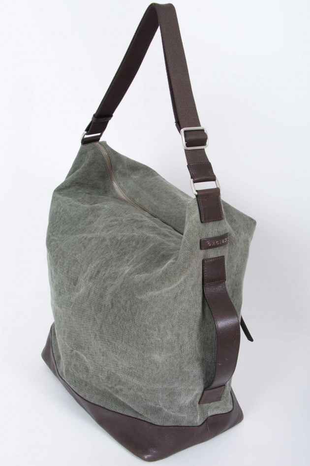 Orciani Reisetasche in Oliv/Braun