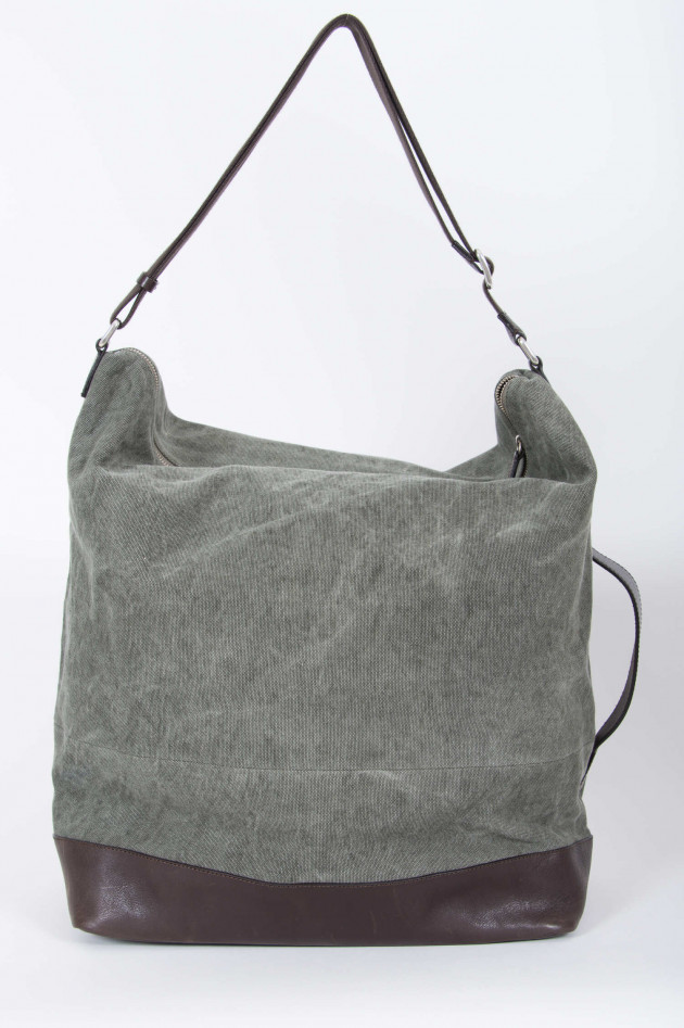 Orciani Reisetasche in Oliv/Braun