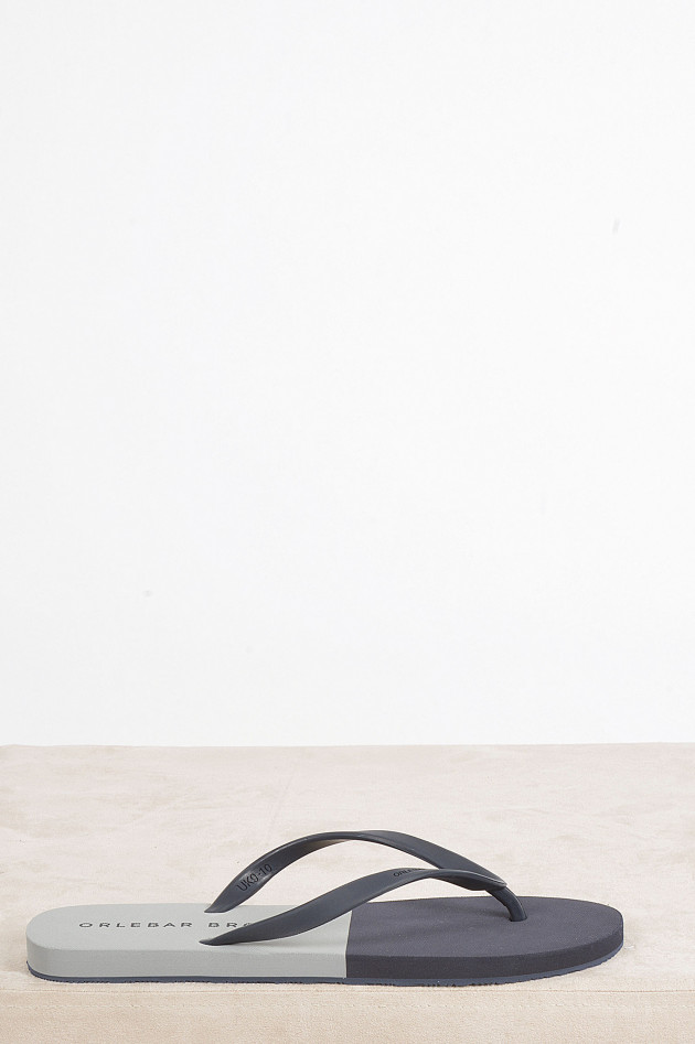 Orlebar Brown Flip - Flops in Grau/Blau