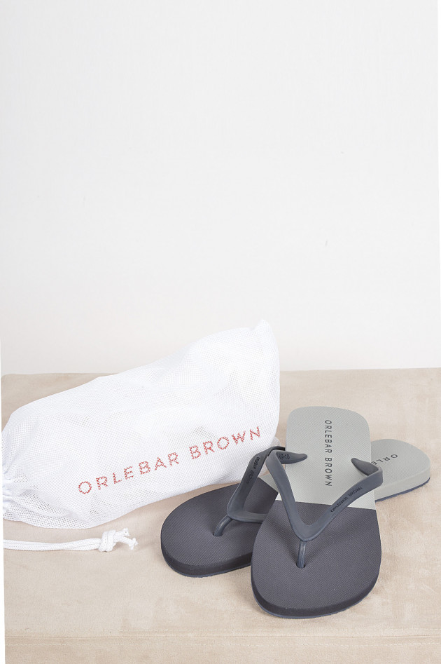 Orlebar Brown Flip - Flops in Grau/Blau