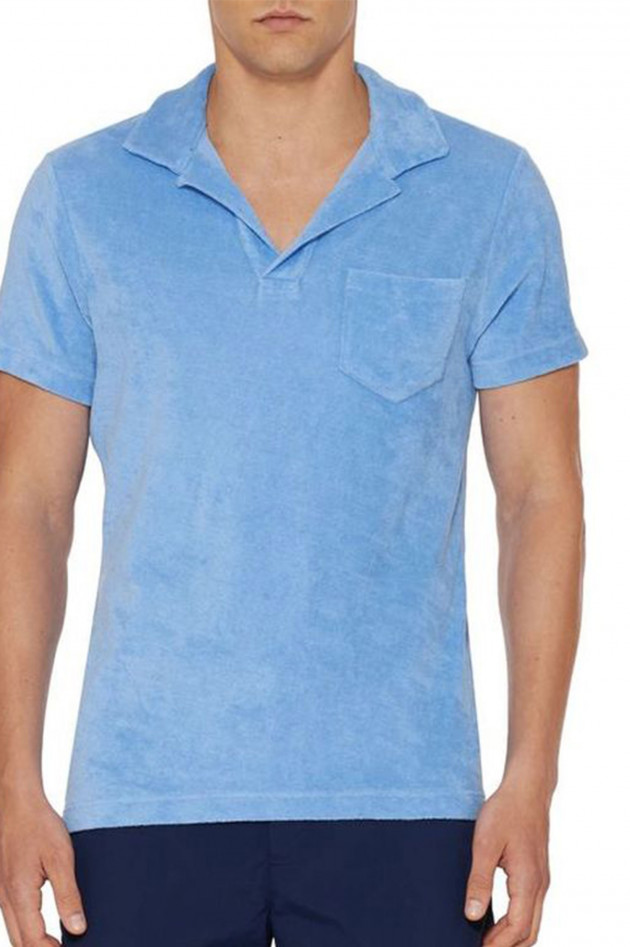 Orlebar Brown T-Shirt aus Frottee in Blau