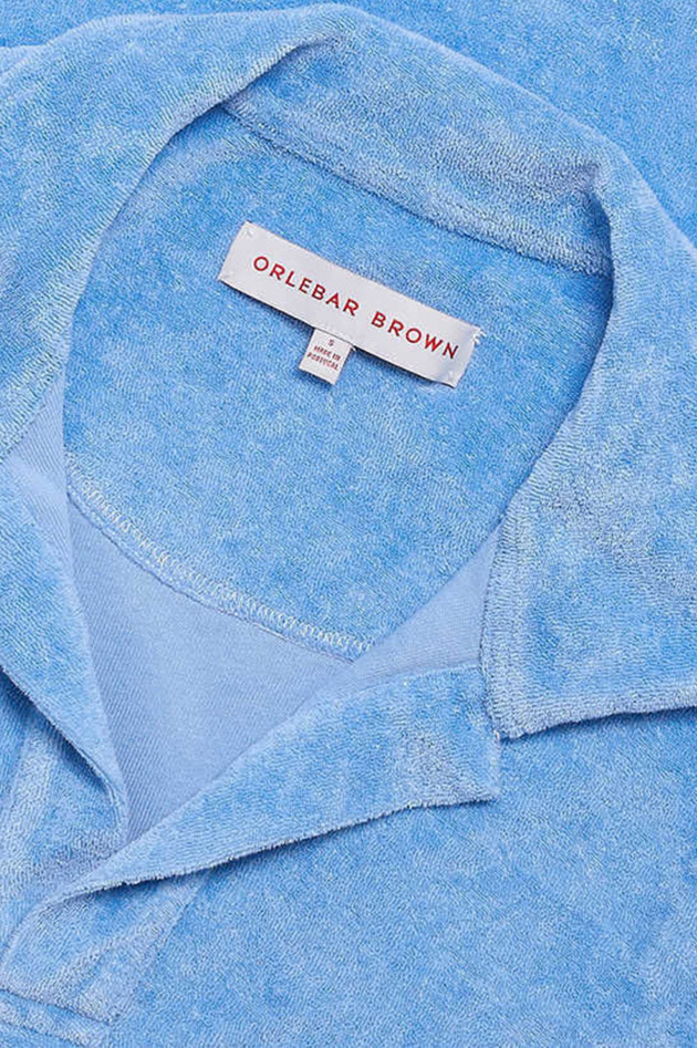 Orlebar Brown T-Shirt aus Frottee in Blau