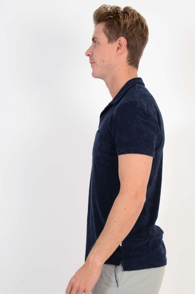 Orlebar Brown T-Shirt aus Frottee in Navy