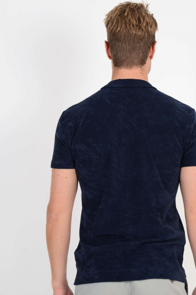 Orlebar Brown T-Shirt aus Frottee in Navy