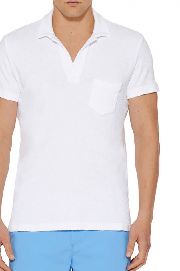Orlebar Brown T-Shirt aus Frottee in Weiß