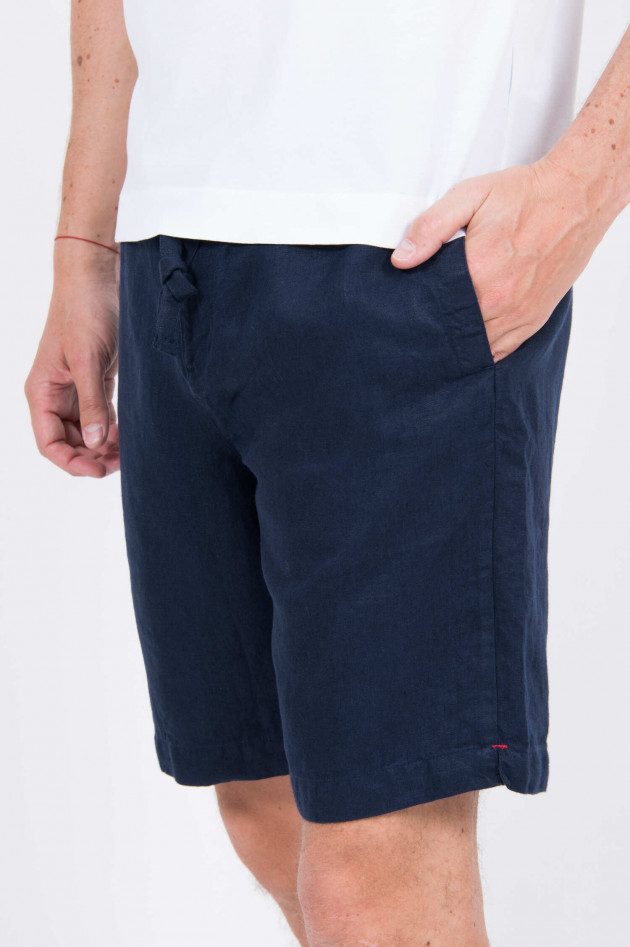 Orlebar Brown Leinen-Bermuda in Navy