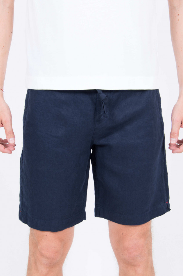 Orlebar Brown Leinen-Bermuda in Navy