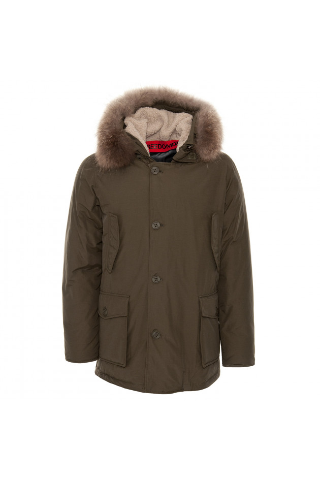 Freedomday Parka mit Fellbesatz in Oliv