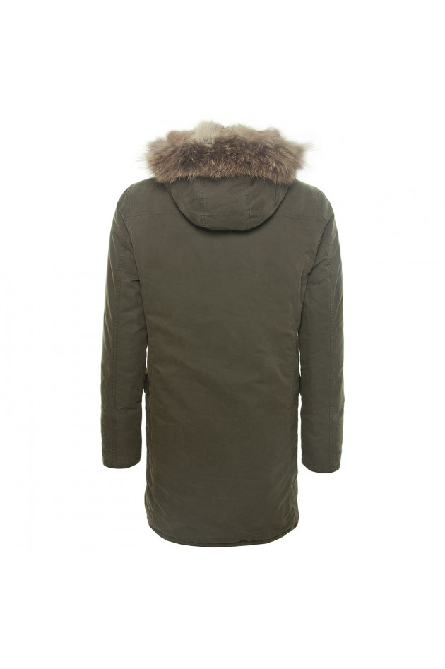 IQ+ Berlin Parka mit Fellbesatz in Olive