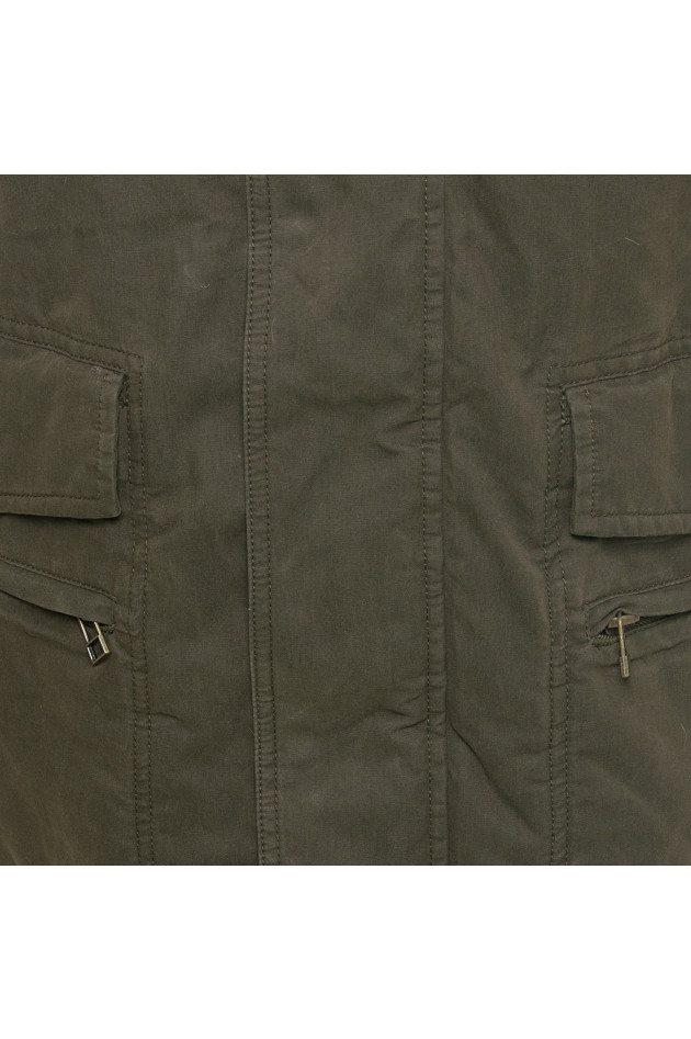 IQ+ Berlin Parka mit Fellbesatz in Olive