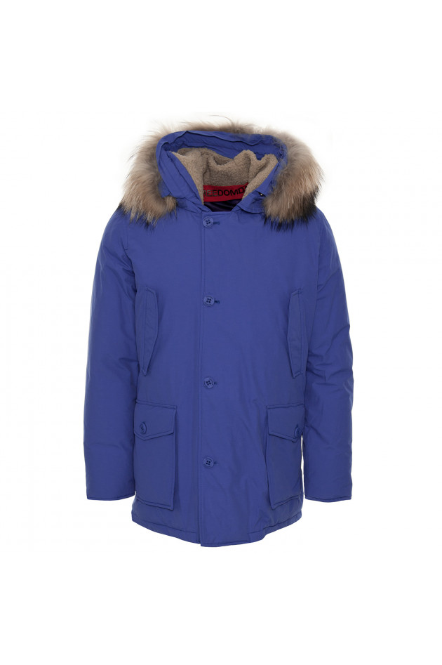 Freedomday Parka mit Fellkragen in Blau