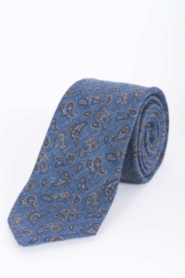 Pelo Krawatte in Blau gemustert