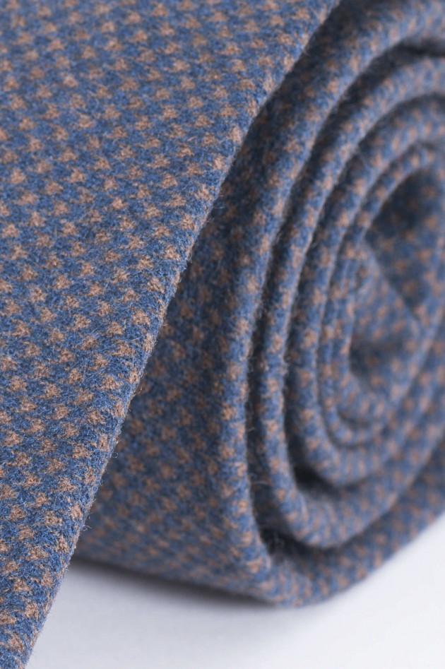 Pelo Krawatte in Blau/Braun gemustert