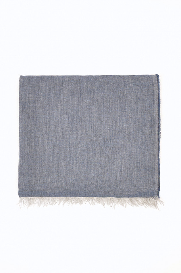 Pelo Schal in Blau