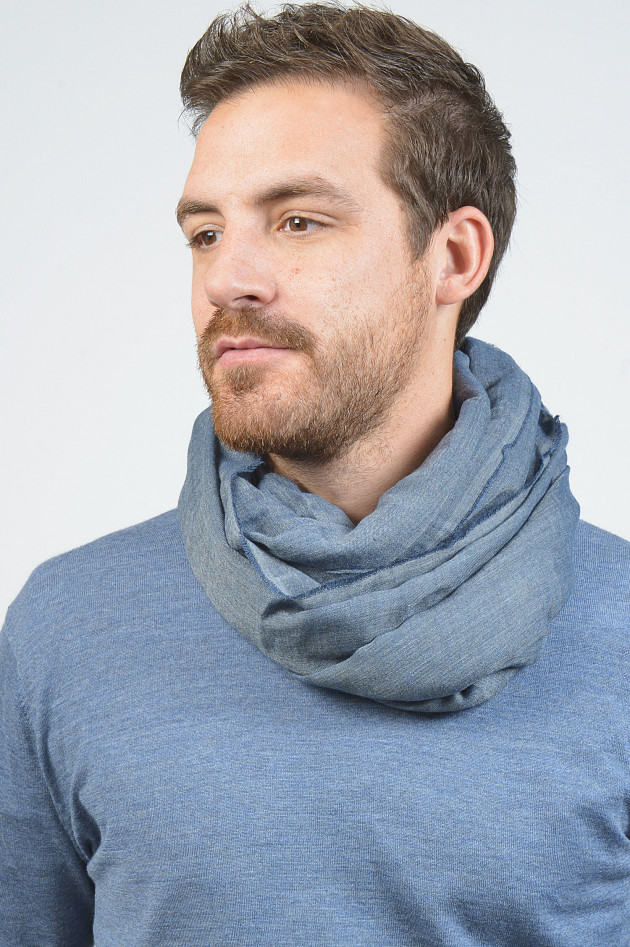 Pelo Schal in Blau