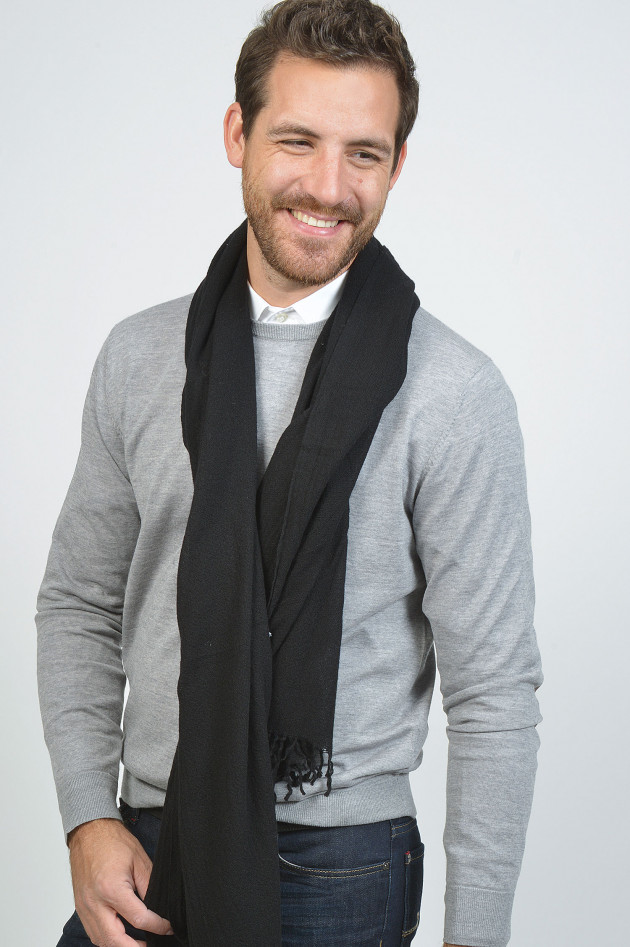 Pelo Cashmereschal in Schwarz