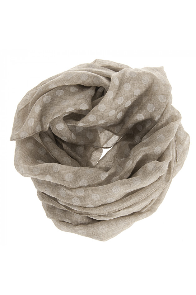 Pelo Schal gepunktet in Taupe