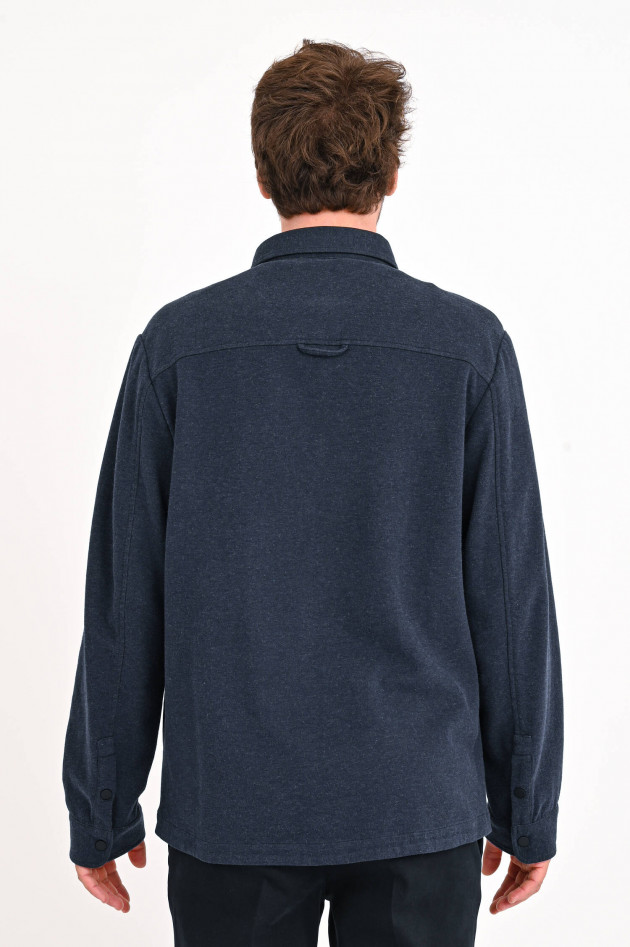 Peserico Overshirt aus Jersey in Navy