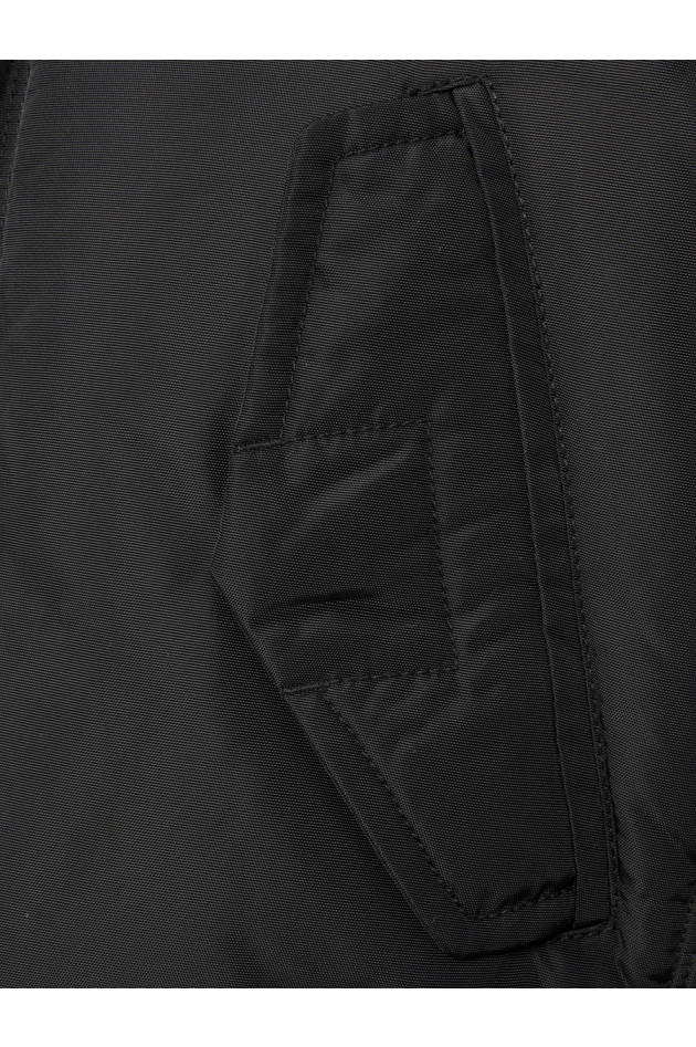 Peuterey Parka mit Pelz Schwarz