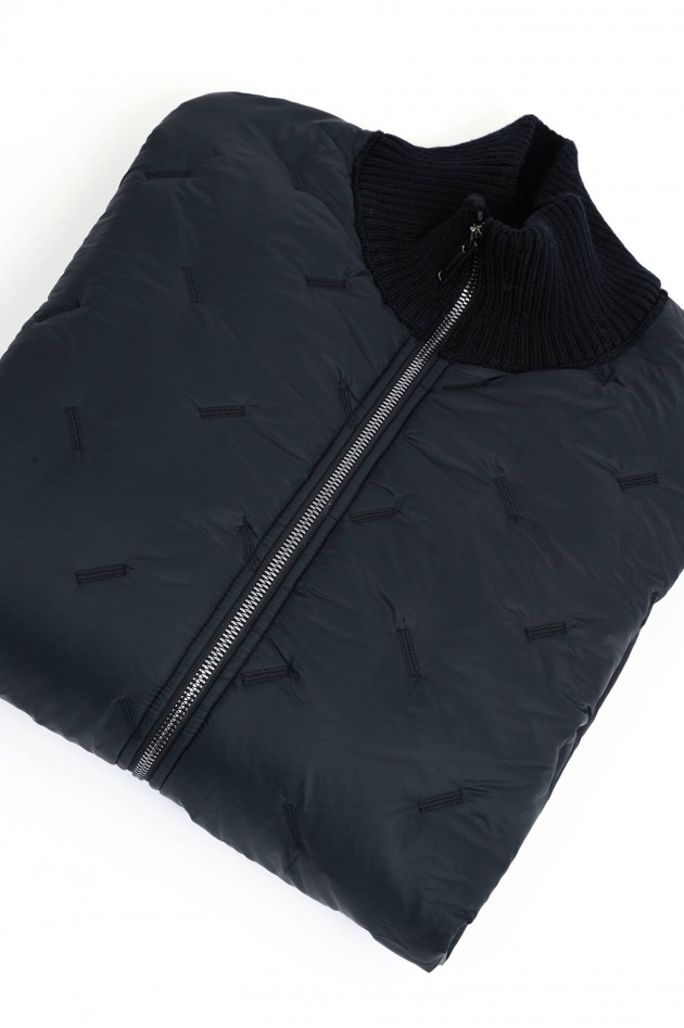 Phil Petter Hybrid Strickjacke in Navy