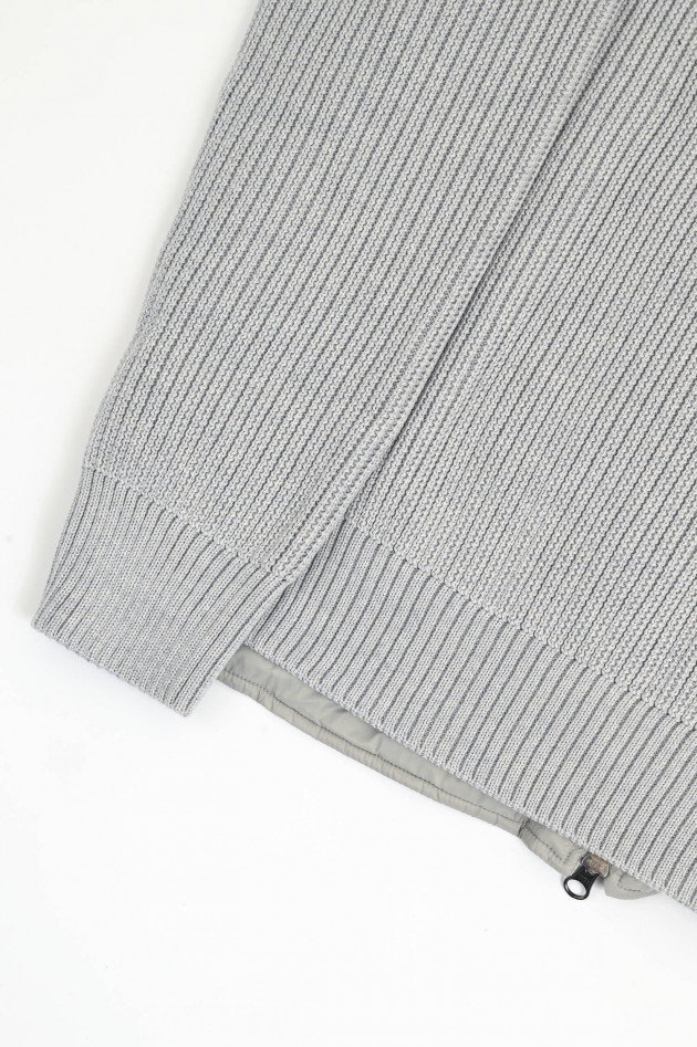 Phil Petter Hybrid Strickjacke in Grau