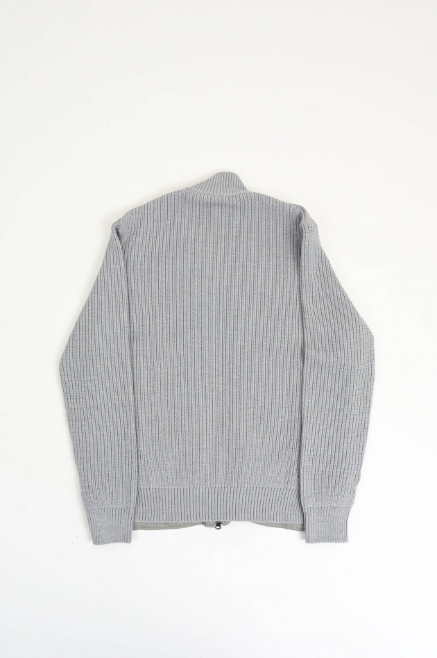 Phil Petter Hybrid Strickjacke in Grau