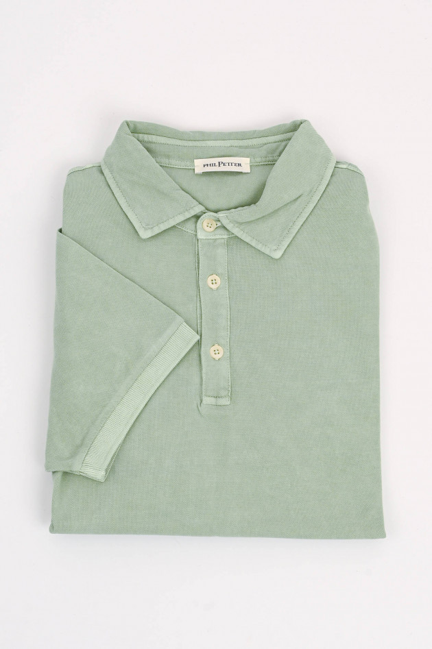 Phil Petter Polo-Shirt aus Baumwolle in Salbei