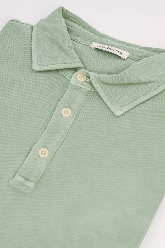 Phil Petter Polo-Shirt aus Baumwolle in Salbei