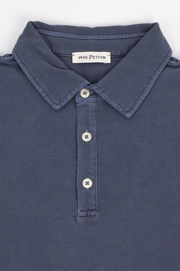 Phil Petter Polo-Shirt aus Baumwolle in Blauviolett
