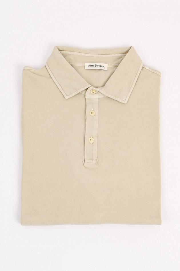 Phil Petter Polo-Shirt aus Baumwolle in Beige