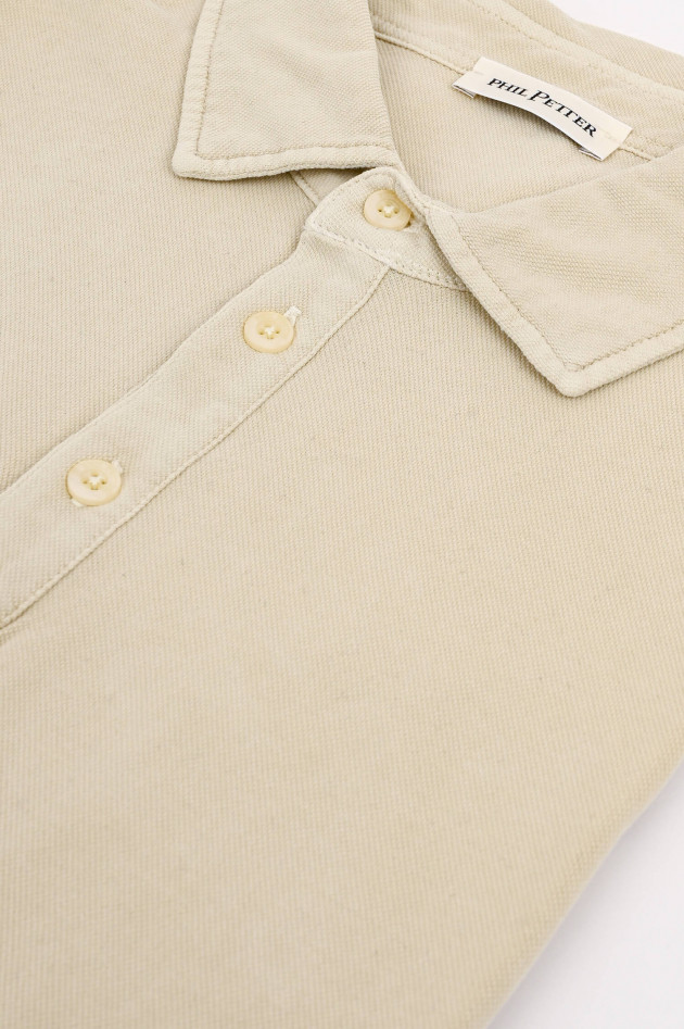 Phil Petter Polo-Shirt aus Baumwolle in Beige