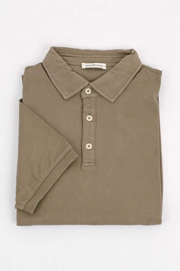 Phil Petter Polo-Shirt aus Baumwolle in Oliv