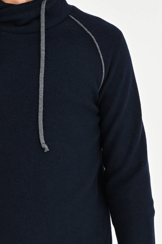 Phil Petter Walkstoff-Sweater in Navy