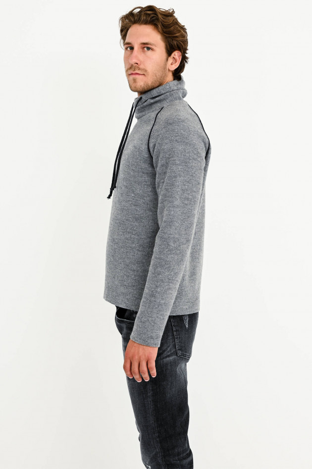 Phil Petter Walkstoff-Sweater in Silber