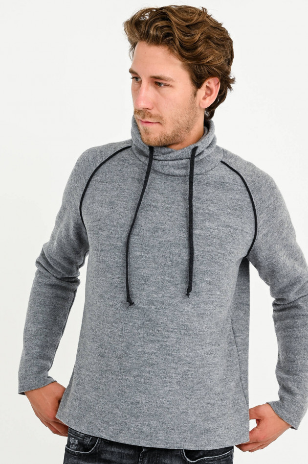 Phil Petter Walkstoff-Sweater in Silber